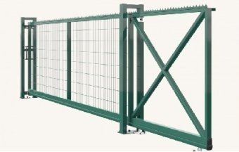 Poarta  autoportanta   H -1.70  L- 4m  verde  RAL 6005