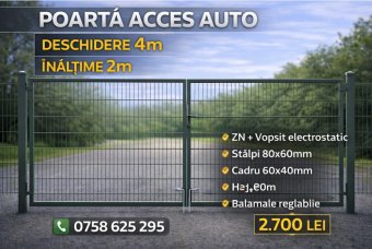 Poarta auto H 2m L 4m  